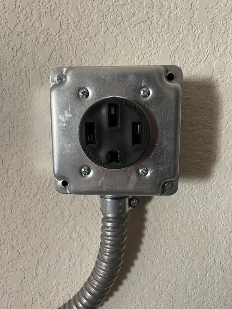 NEMA 14-50 outlet installed for Smart Home Electrical in Warrenton